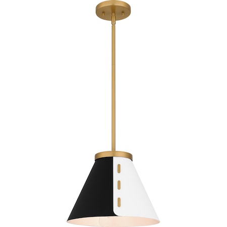 Quoizel Pendant Mid Pendant 1 Light Brushed Weathered Br QP6224BWS